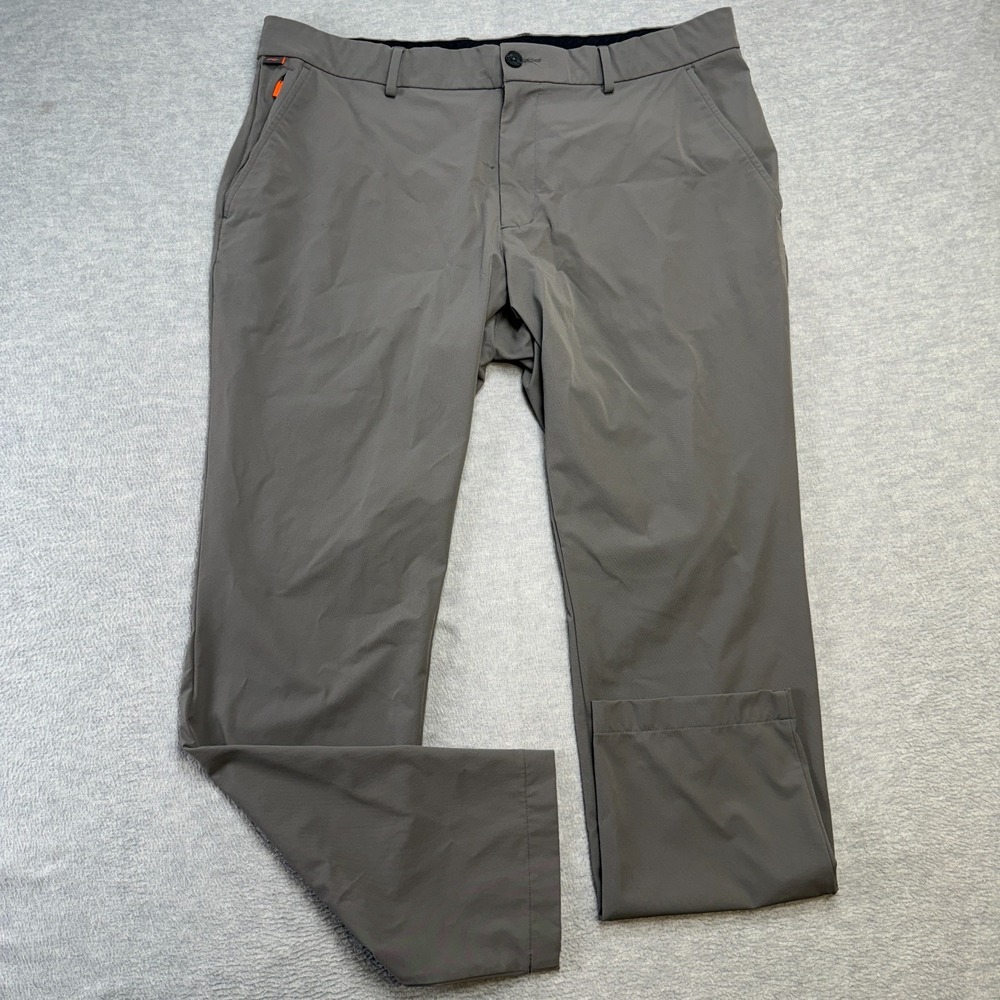 KJUS Iver Pants‎ Mens 40x32 Gray Tailored Fit Performance Golf Trousers Stretch